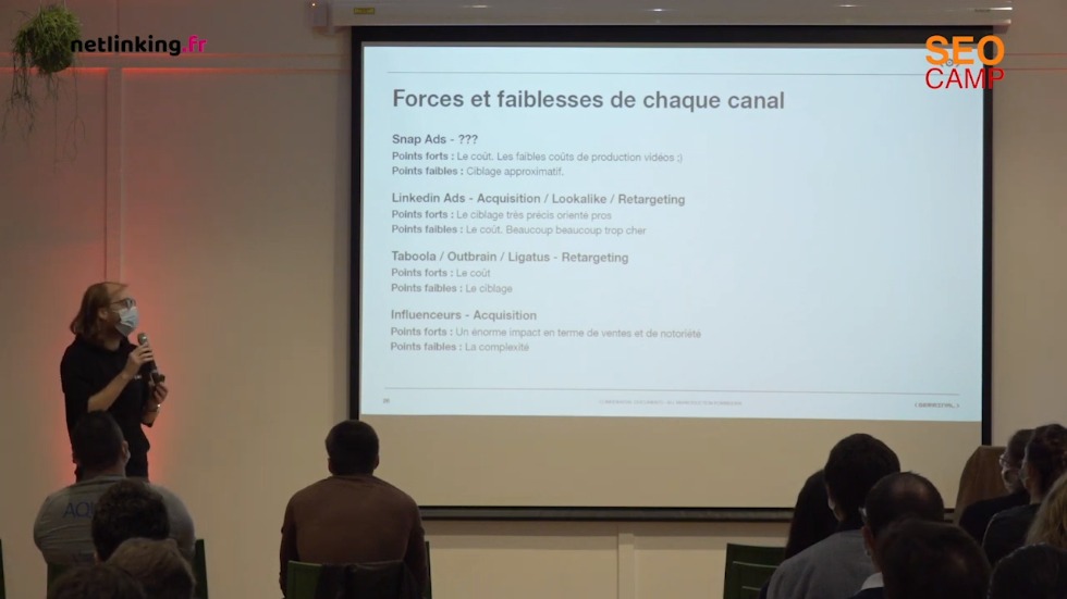  growth marketer : canal payant : force et faiblesse