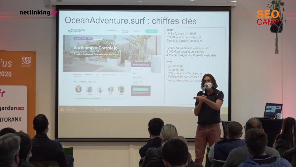 netlinking aggressif pour financer sa startup: OceanAdventures 